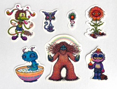 Sticky Friends (Sticker Pack of 7)