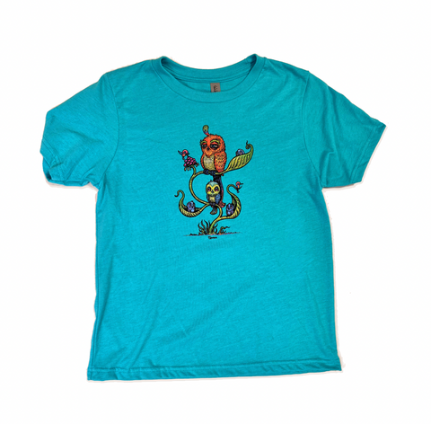 Seven Birds Blue Youth Shirt