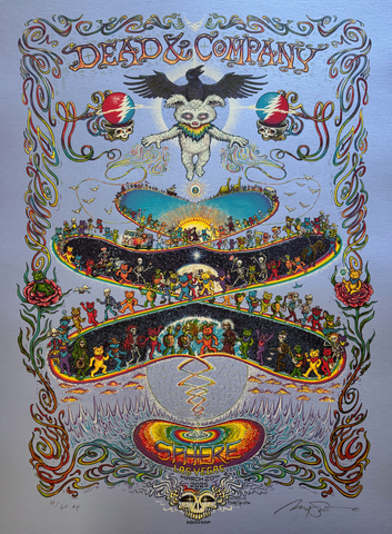 Dead & Company - Sphere 2025 Poster (AP regular on light blue)