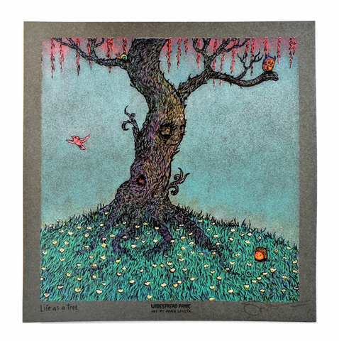 Life As A Tree Mini Print (Widespread Panic - Snake Oil King Single Series)
